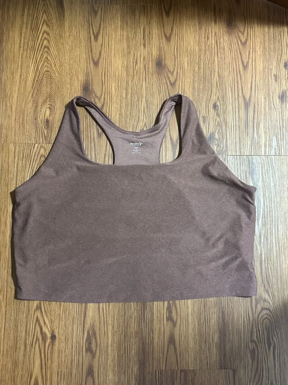 Brown Racer Back Long Line Sport Bra Old Navy Size 3X
